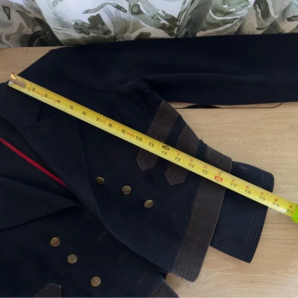 Vintage Polo by Ralph Lauren Navy, black and Gray Blazer - Picture 6 of 6